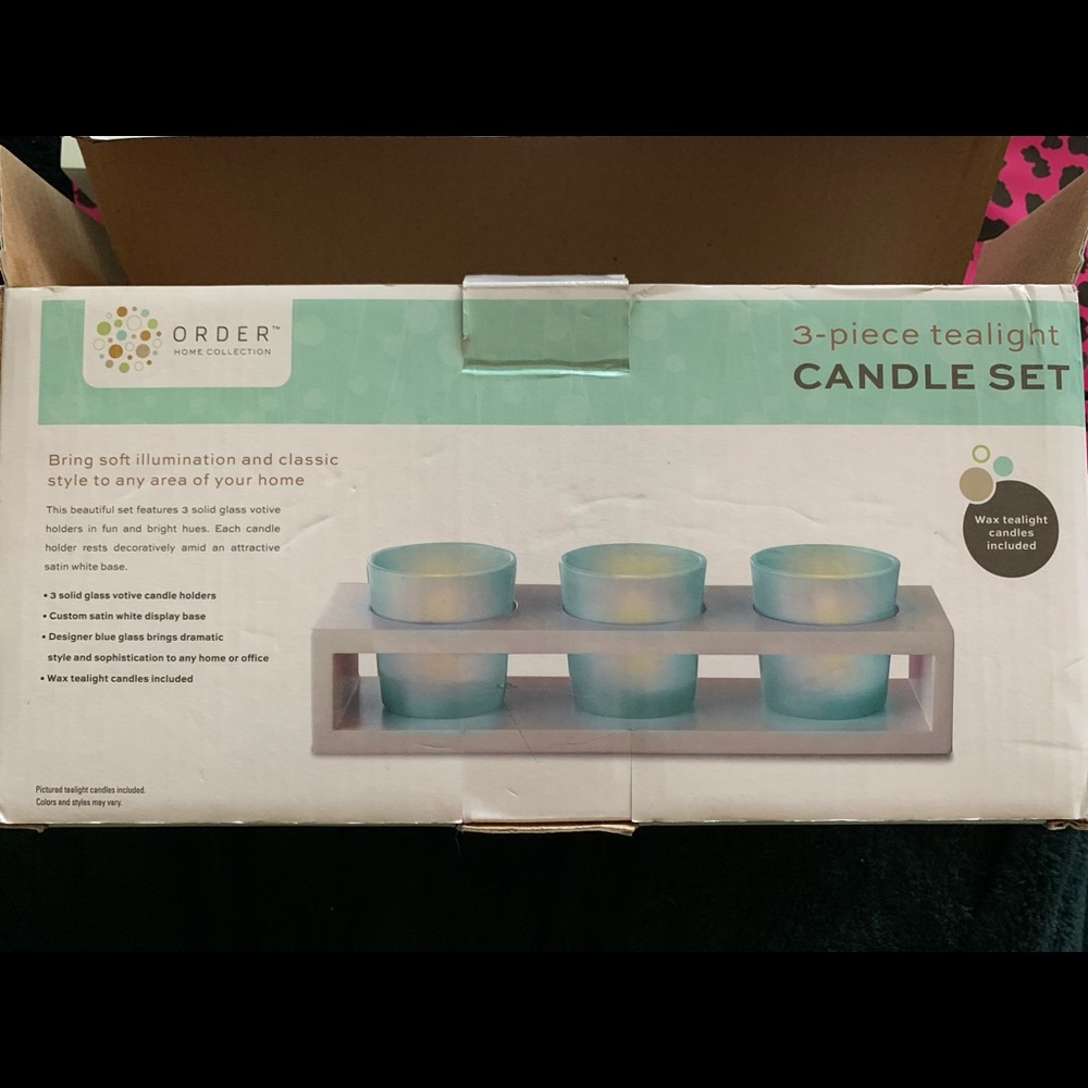 SOLD ✅ Order Home Collection 3-piece tealight candle set - Picture 3 of 6